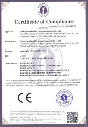 Certificate of compliance