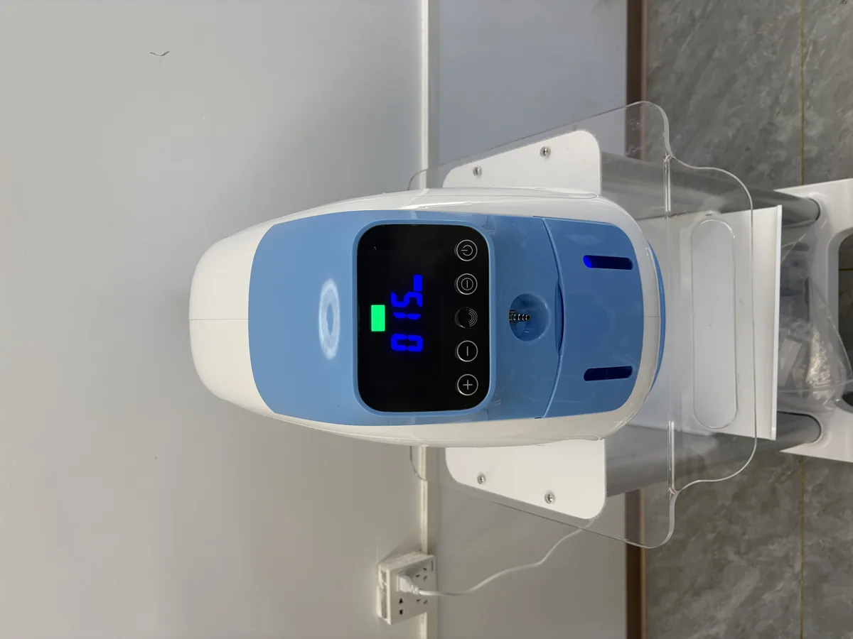 Unit in a working setup — Oxygen Jet / Hydra-Oxygen Beauty Device (Version 2.0, with LED Mask)