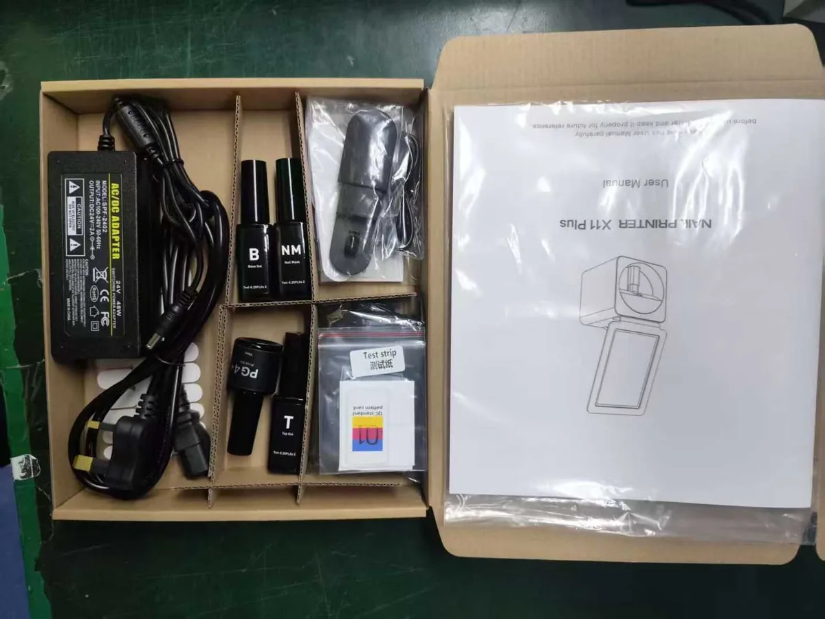 Unit in a working setup — X11PLUS Nail Printer