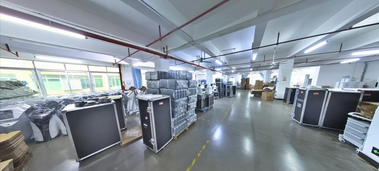 Packed units staged for dispatch at the VORLINA warehouse